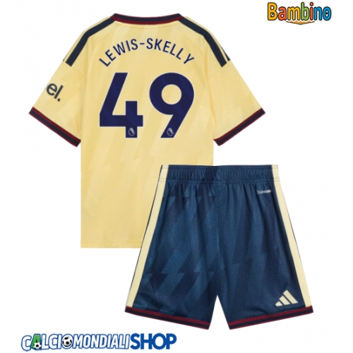 Maglie da calcio Arsenal Myles Lewis-Skelly #49 Terza Maglia Bambino 2026-27 Manica Corta + Pantaloni corti)
